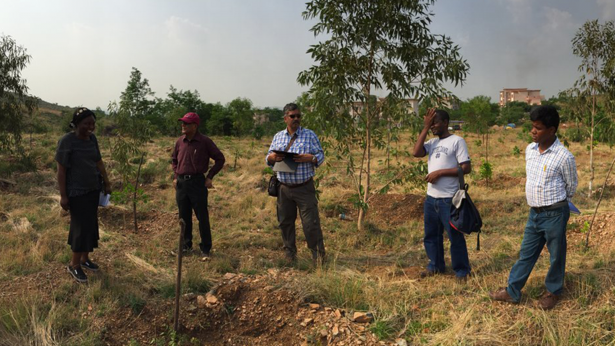 Zambian government officials in India